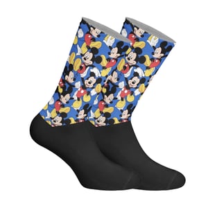 Lange uniseks sokken met elastische print