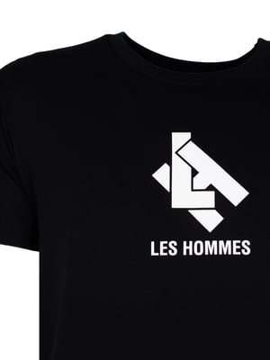 Les Hommes T-Shirt New Logo Mannen zwart