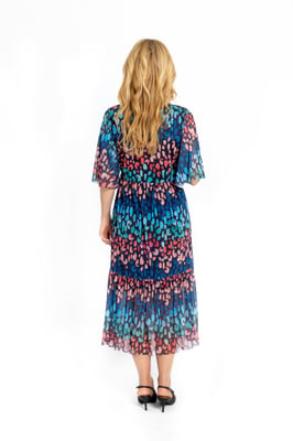 Louise Half Wrap Mesh Jurk