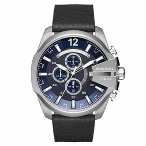 Diesel DZ4423 Mega Chief Navy Blue Dial Chronograaf Herenhorloge