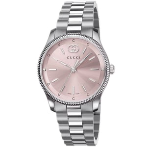 Gucci YA1265061 G-Timeless Roze Wijzerplaat Dames Horloge