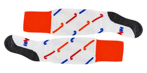 Hockeysokken met Coole Hockeystick Ontwerpen | Hingly | Heren & Dames | Ideaal voor Sport - Wit