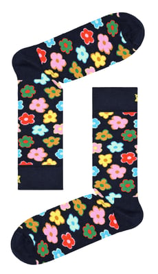 Happy Socks - Nieuwe Bloem Ontwerp Sokken | Geweldig Cadeau - Bloem
