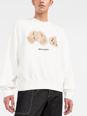 Palm Angels Bear sweatshirt met ronde hals wit