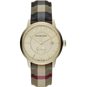 Burberry BU10001 De Classic Horseferry Gouden Kast Herenhorloge