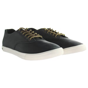 Seavees Hermosa Sneaker Wintertide Zwart Geolied Ruig Leer Zwart Herenschoenen