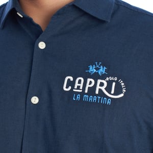 YMC312-TL072 Heren Regular Fit Shirt Met Lange Mouw