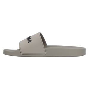 Balenciaga 3D Logo Rubberen Zwembad Slipper Sandalen