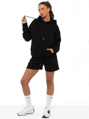 Enzo Dames Oversized Hoodie Tracksuit Met Korte Broek