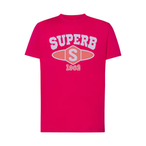 Universitair SPRBCA-2201 heren-T-shirt met korte mouwen en ronde hals