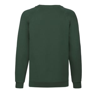 Fruit of the Loom Klassiek Raglan Sweatshirt voor kinderen/Kinderen (Fles groen)