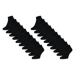 Mario Russo Sokken 10-Pack Sneaker Sokken Zwart