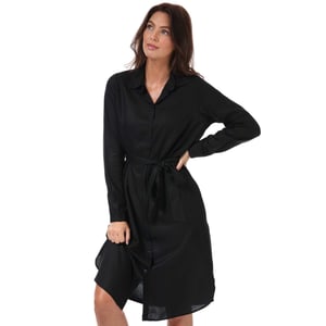 Only Mulba Life overhemdjurk voor dames, zwart