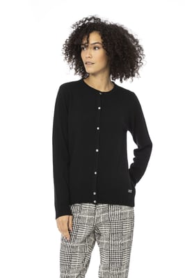 Baldinini Trend Vrouwen Trui van zwarte wol