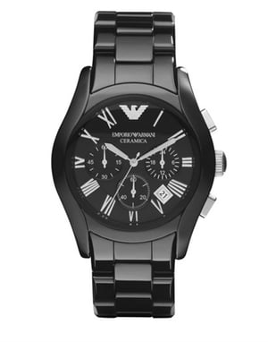 Emporio Armani keramiek chronograaf herenhorloge AR1400