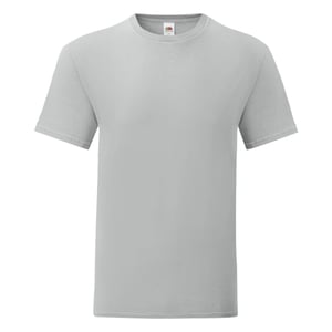 Fruit of the Loom Iconisch T-shirt voor heren (set van 5) (Zinkgrijs)