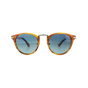 PERSOL Zonnebril 3108 960/S3 Gestreepte Bruine Blauwe Gepolariseerde 49 Mm