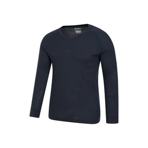 Mountain Warehouse Heren Talus V Hals Thermo Top (Marine)