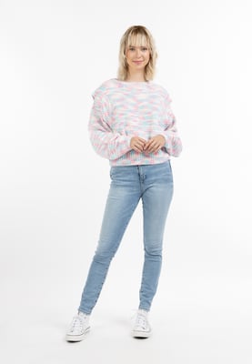 Mymo Gebreide trui Dames Roze Veelkleurig