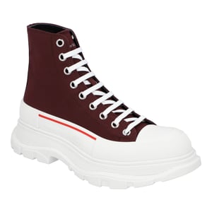 Alexander McQueen Tread Slick Boots 'Bordeaux Wit'
