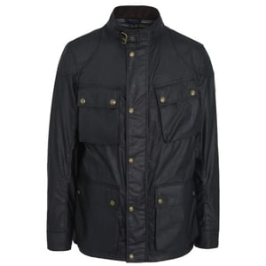 Belstaff Fieldmaster zwart gewaxt jack