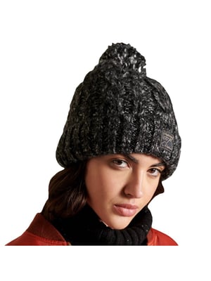 Superdry Kabelbeanie van tweed