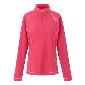Regatta - Geweldige Outdoor Dames Montes Half Zip Fleece Top (Pop/Framboos Rimpeling)