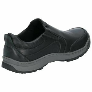 Hush Puppies Heren Jasper Slip On Lederen Schoenen (Zwart)