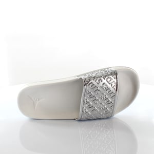 Slydes Sky Dames Wit/Zilver Sliders