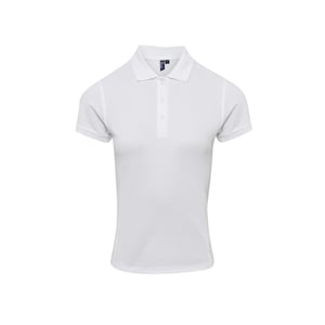 Premier Dames/Dames Coolchecker Plus Poloshirt (Wit)
