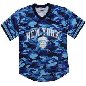 Mitchell & Ness NBA New York Knicks Camo Mesh Heren T-shirt