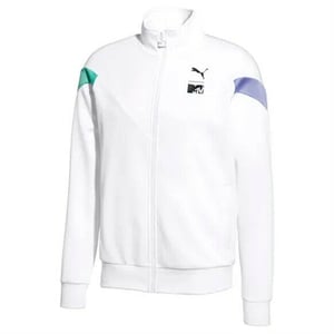 Puma x MTV MCS Heren Track Top Zip Up Wit Trui 579817 02
