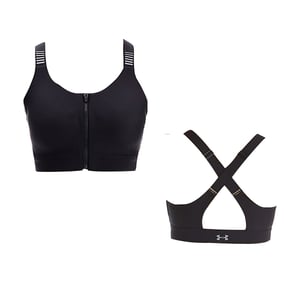 Under Armour Sportbeha High Impact Reflecterende Ritssluiting - Dames