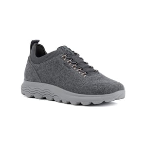 Geox D Spherica A Wollen Blend Dames Antraciet Sneakers