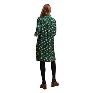 Regatta Dames/Dames Orla Kiely Bladprint Jurk (Schaduw Elm Smaragd)