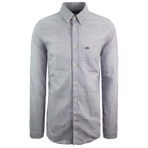 Lacoste Slim Fit Heren Blauw/Wit Overhemd