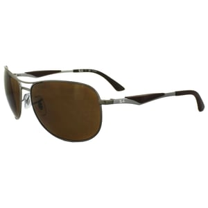 Ray-Ban zonnebrillen 3519 029/83 Gunmetal Brown gepolariseerd 59 mm