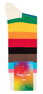 Happy Socks - Novelty Pride Design Sokken | Geweldig Cadeau - Pride Streep