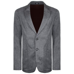 Emporio Armani Exclusief Heren Grijs Bedrukte Blazer