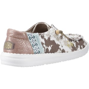 HEYDUDE Wendy Disco Koe Katoen Vrouwen Tan Loafers