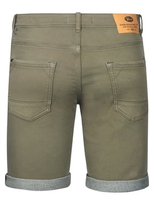Petrol Industries - Heren Jackson Gekleurde Denim Short Coconut - Groen