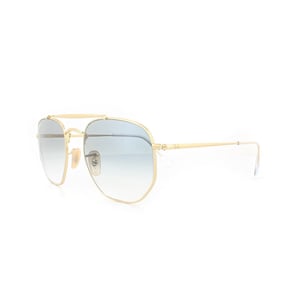 Ray-Ban Zonnebril Marshal 3648 001/3F Goud Light Blauw Verloop