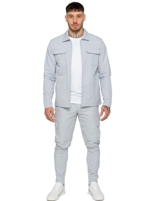 Enzo | Heren Cargo Shacket Trainingspak Set
