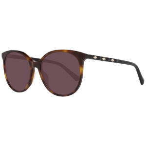 Swarovski ronde dames donkere havana bruine gradiënt zonnebril