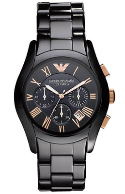 Emporio Armani keramiek chronograaf herenhorloge AR1410