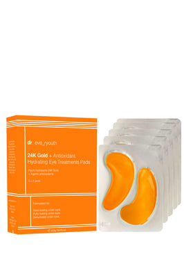 24K goud + antioxidant hydraterende oogbehandelingspads