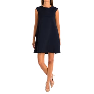 Kurzes Kleid mit ausgestellten Ärmeln und Rundhalsausschnitt 9064 Damen