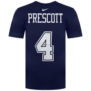 Nike NFL Dallas Cowboys 4 Dak Prescott Heren Navy T-Shirt