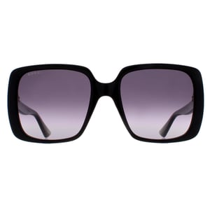 Gucci Vierkante Dames Zwart Grijs Verloop GG0632S