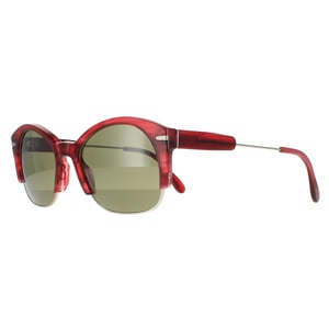 Serengeti zonnebrillen Vinita SS529004 Zilver rood gestreept gepolariseerd groen 555 nm